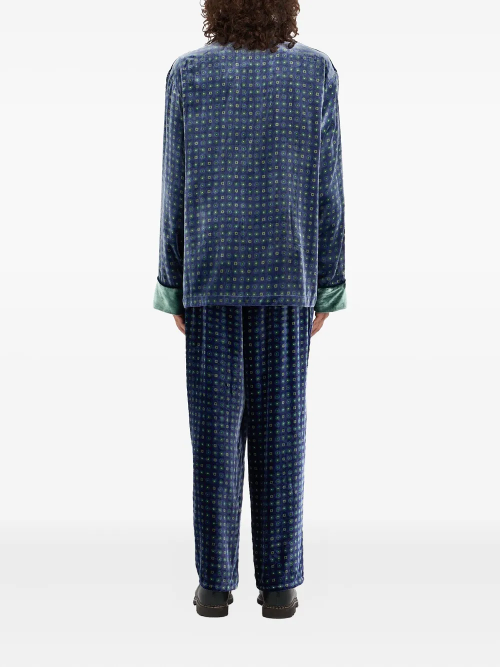 Pierre-Louis Mascia Kanpur double-breasted blazer Groen