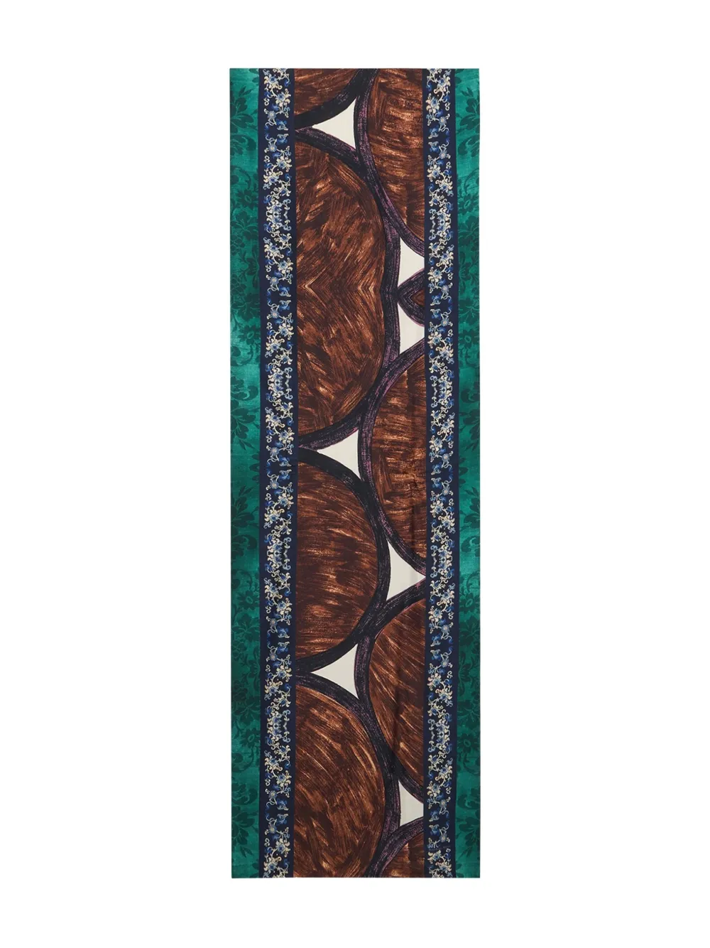 Pierre-Louis Mascia printed silk scarf Bruin