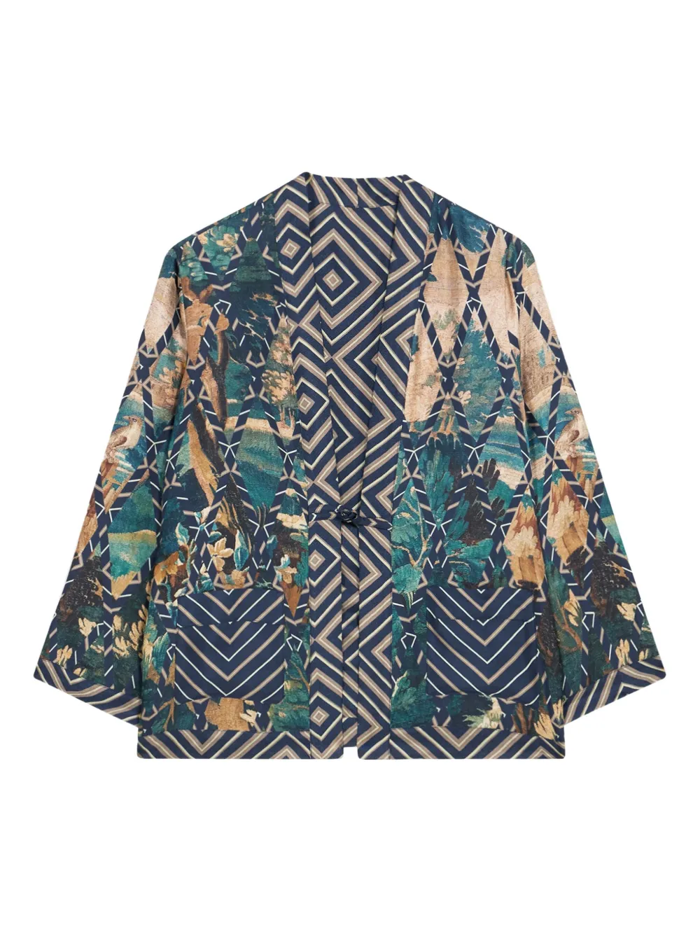 Pierre-louis Mascia Floral-geometric Print Jacket