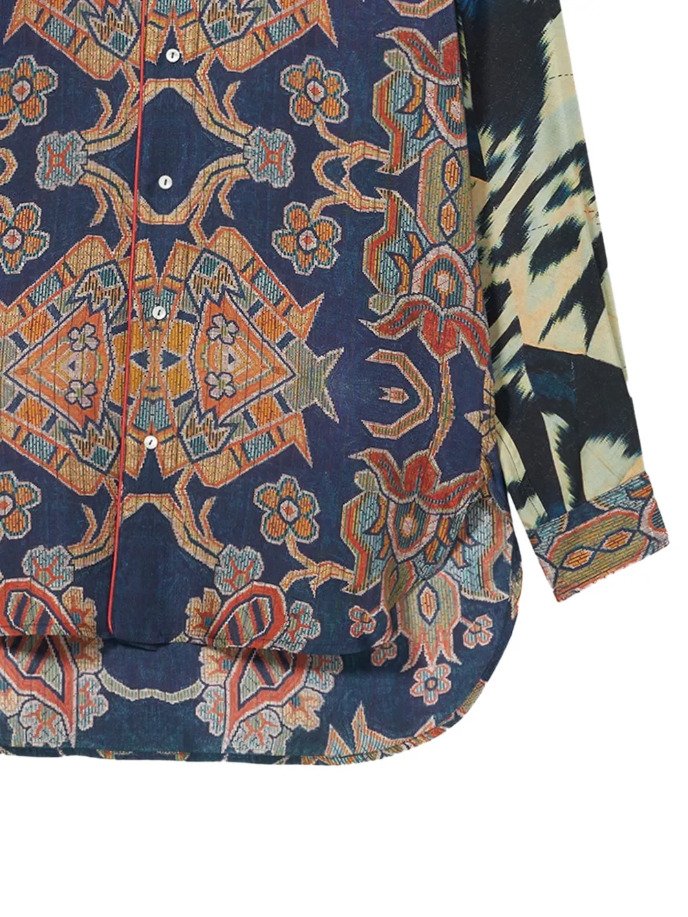 Pierre-Louis Mascia Aloe zijden shirt Blauw