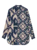 Pierre-Louis Mascia geometric-print shirt - Blue