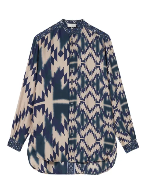 Pierre-Louis Mascia geometric-print shirt