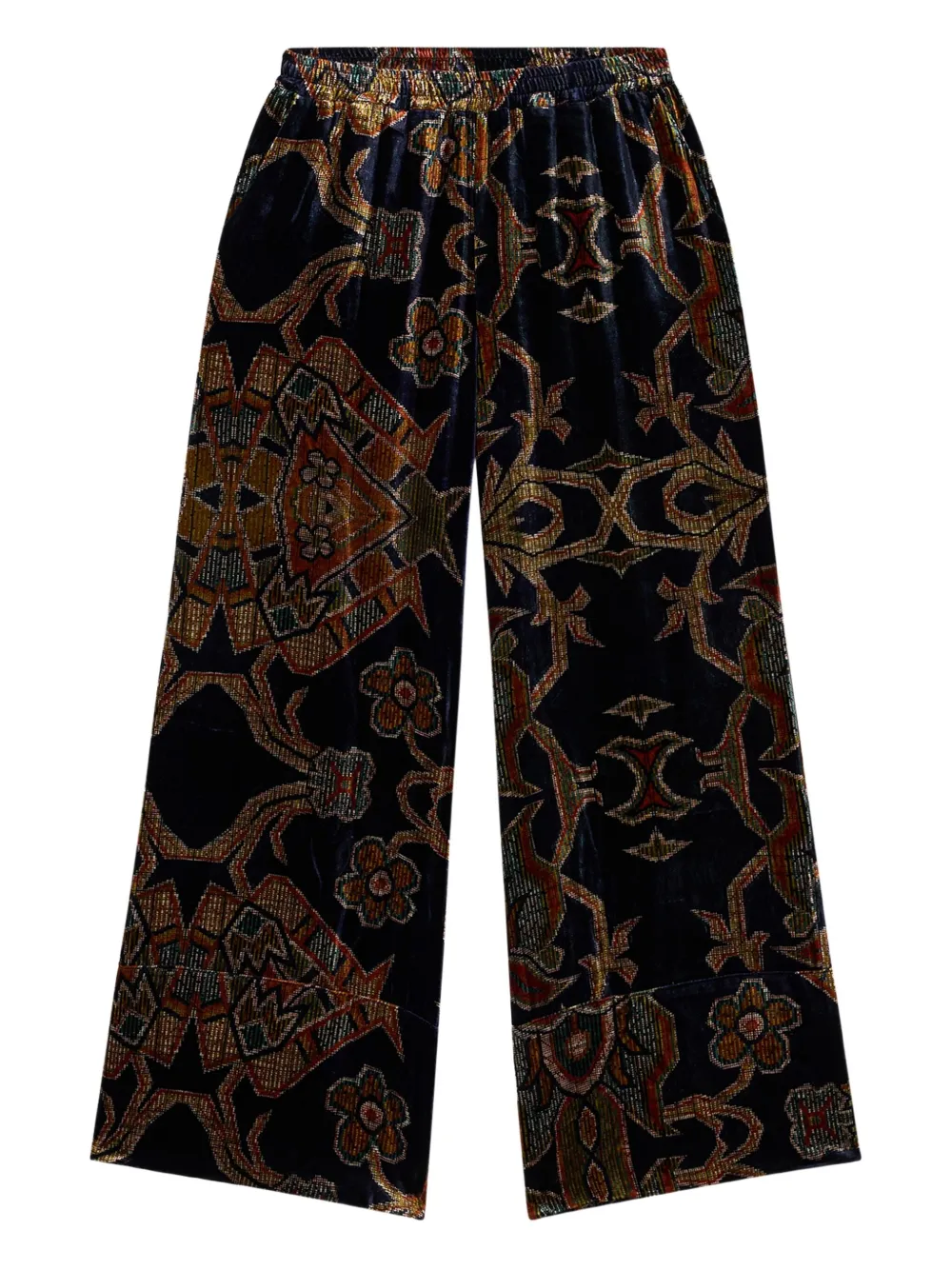 Pierre-Louis Mascia Kanada velvet patterned trousers Bruin