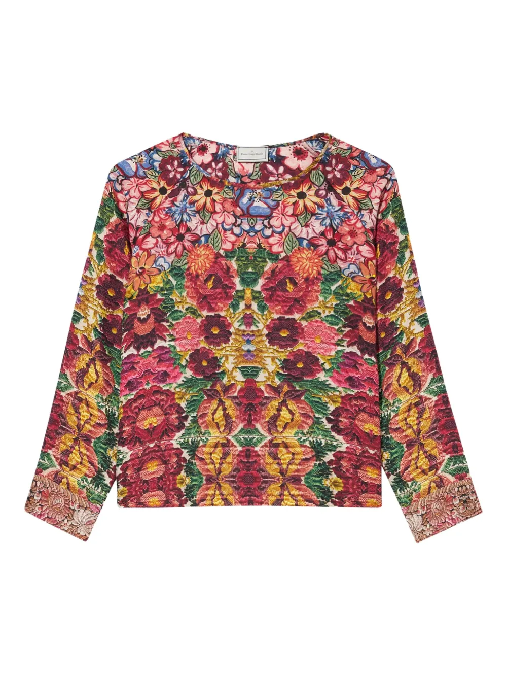 Pierre-Louis Mascia Aloe longsleeve silk shirt Roze