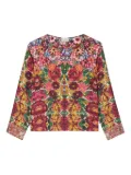 Pierre-Louis Mascia Aloe longsleeve silk shirt - Pink