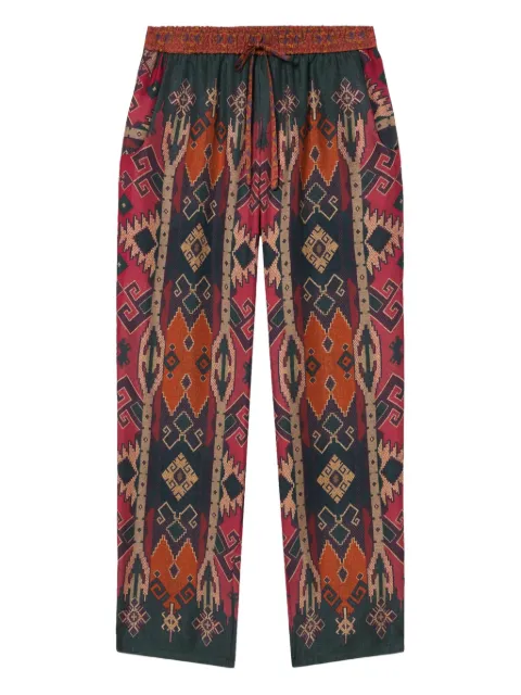 Pierre-Louis Mascia patterned drawstring trousers