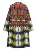 Pierre-Louis Mascia patterned quilted coat - Green