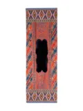 Pierre-Louis Mascia patterned fur-trimmed scarf - Red