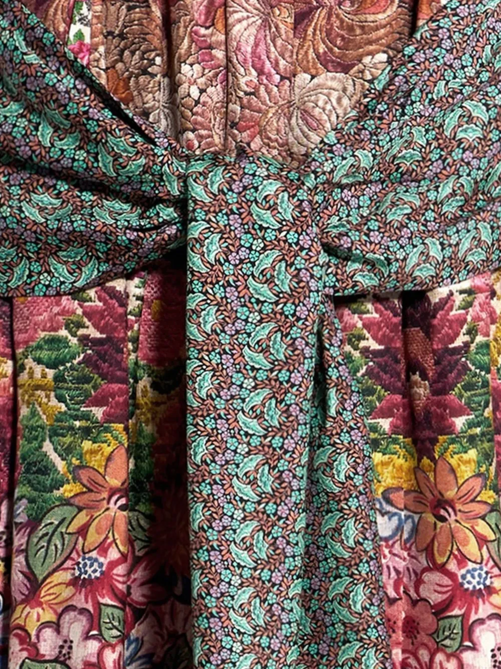 Pierre-Louis Mascia floral-print belted midi skirt Rood