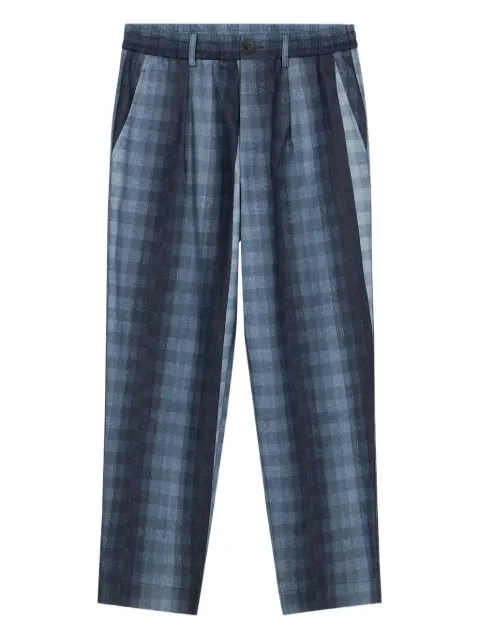 Pierre-Louis Mascia pleat-detailed checked trousers