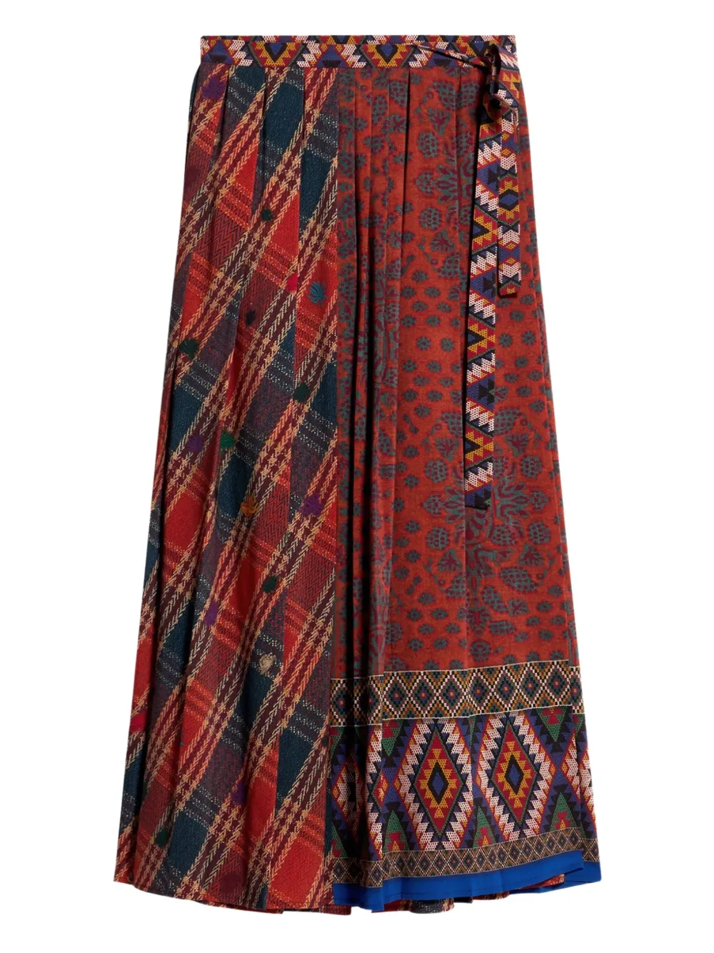 Pierre-Louis Mascia Dylan maxi pleated skirt Rood