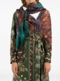 Pierre-Louis Mascia geometric-print fringed-trim scarf - Brown