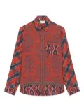 Pierre-Louis Mascia paisley-plaid shirt - Red