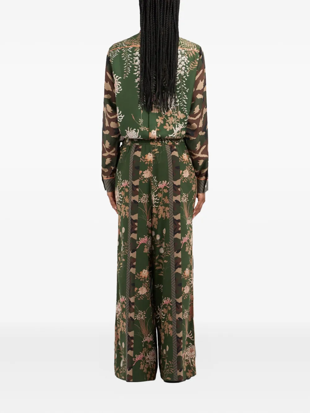 Pierre-Louis Mascia Adanastr floral-print trousers Groen