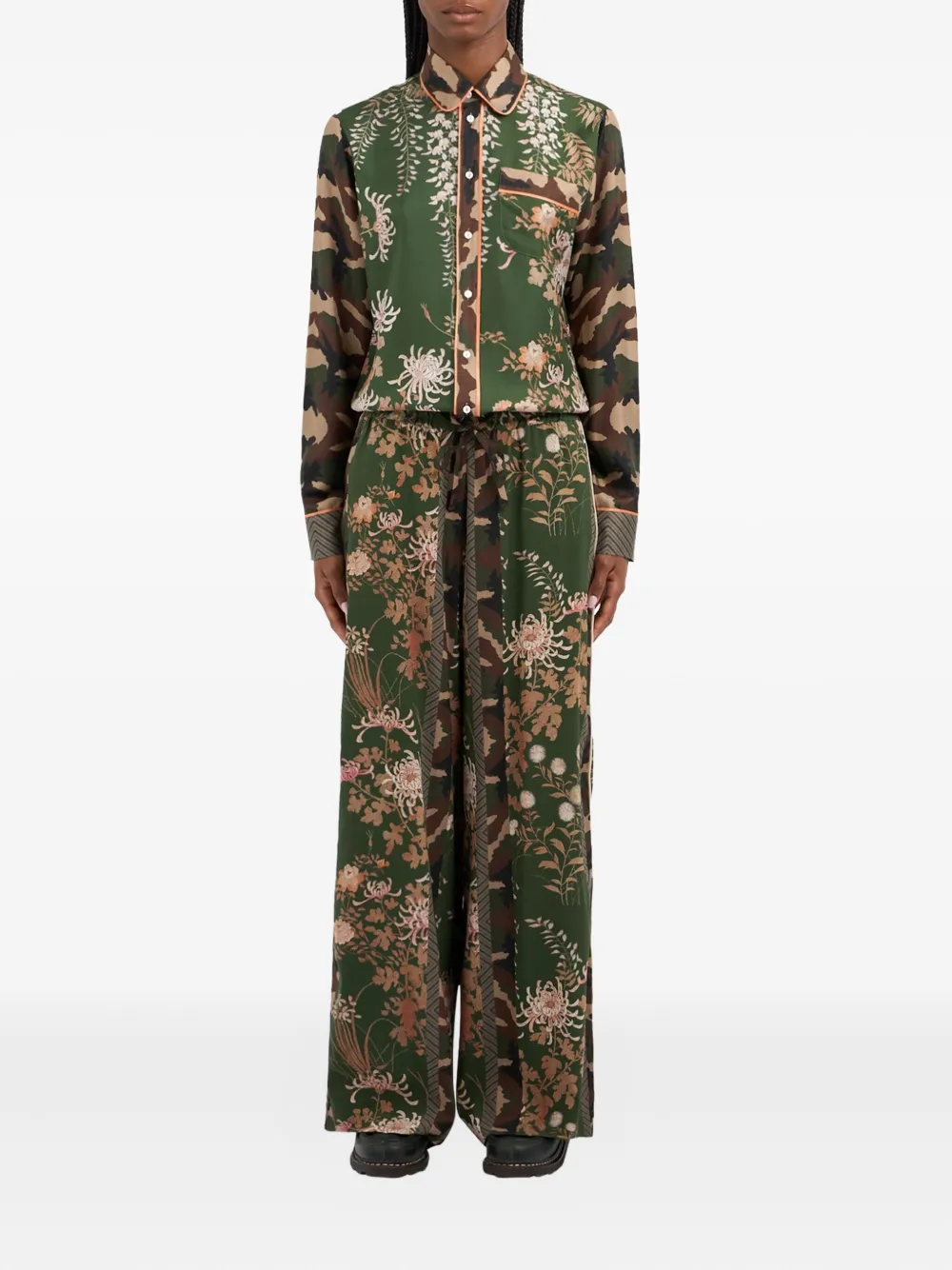 Pierre-Louis Mascia Adanastr floral-print trousers Groen