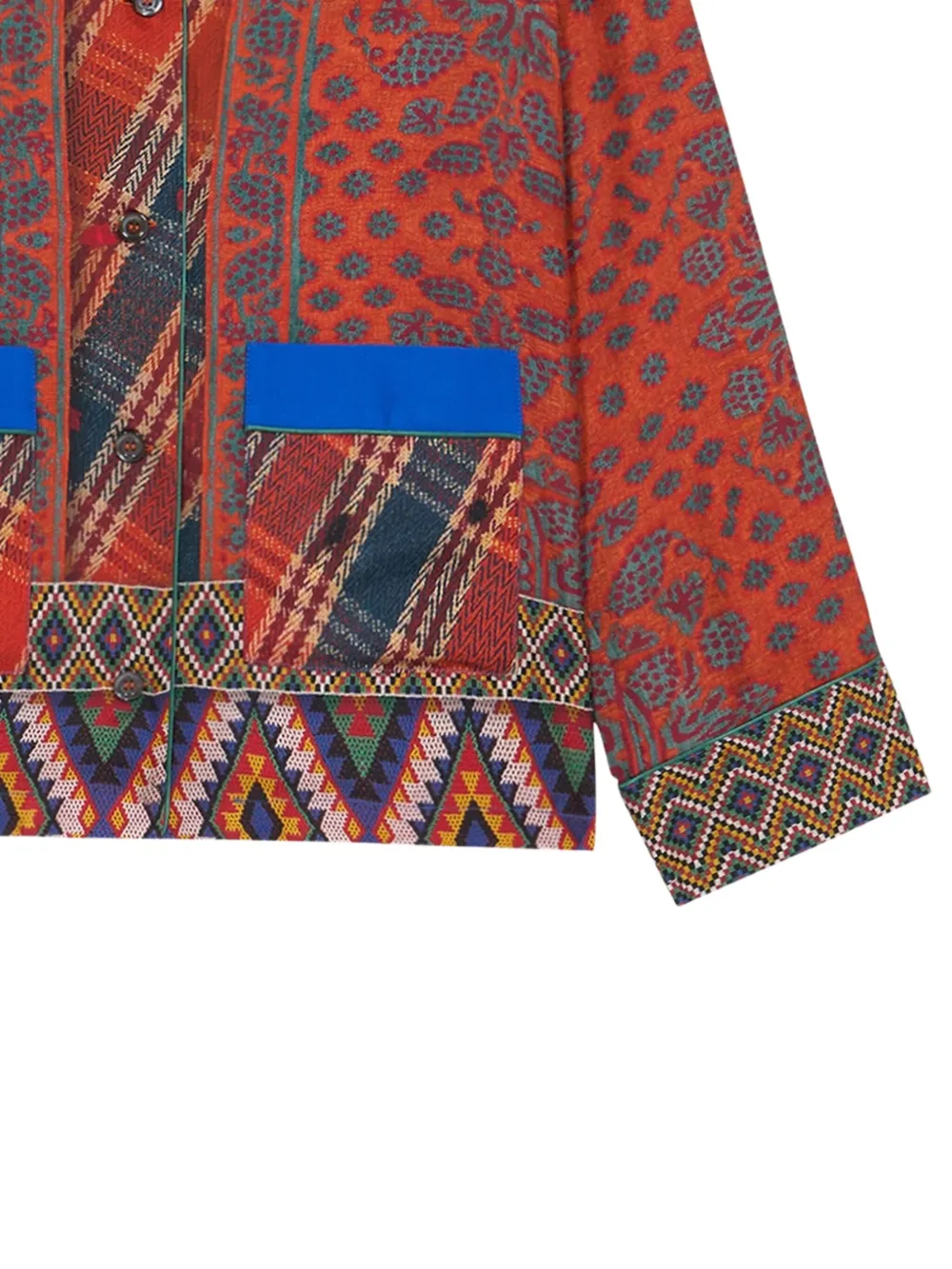 Pierre-louis Mascia Paisley-print Pocket Shirt In Multi