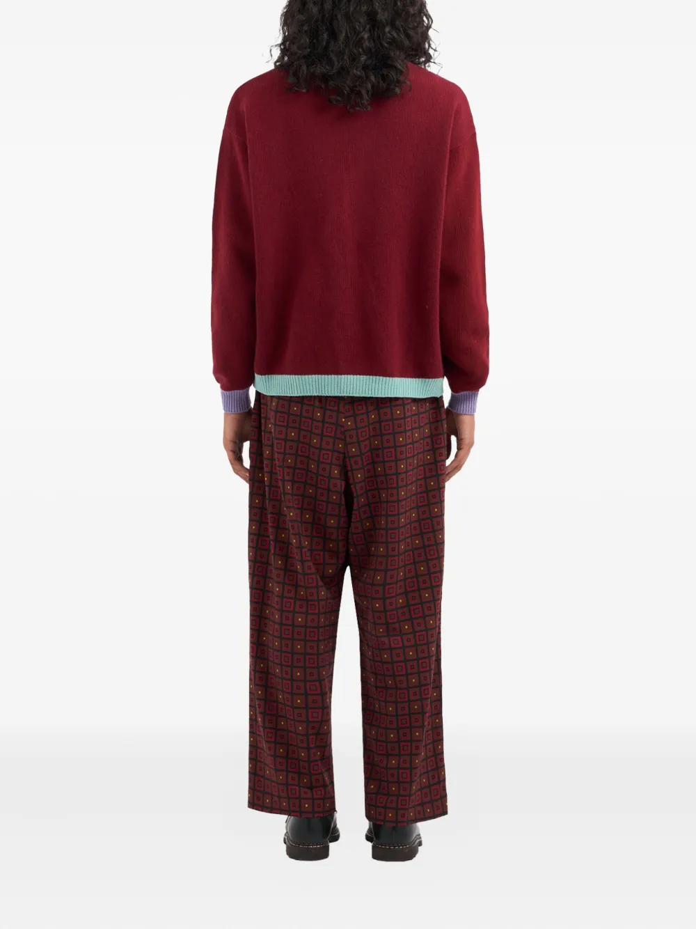 Pierre-Louis Mascia Vest met colourblocking Rood
