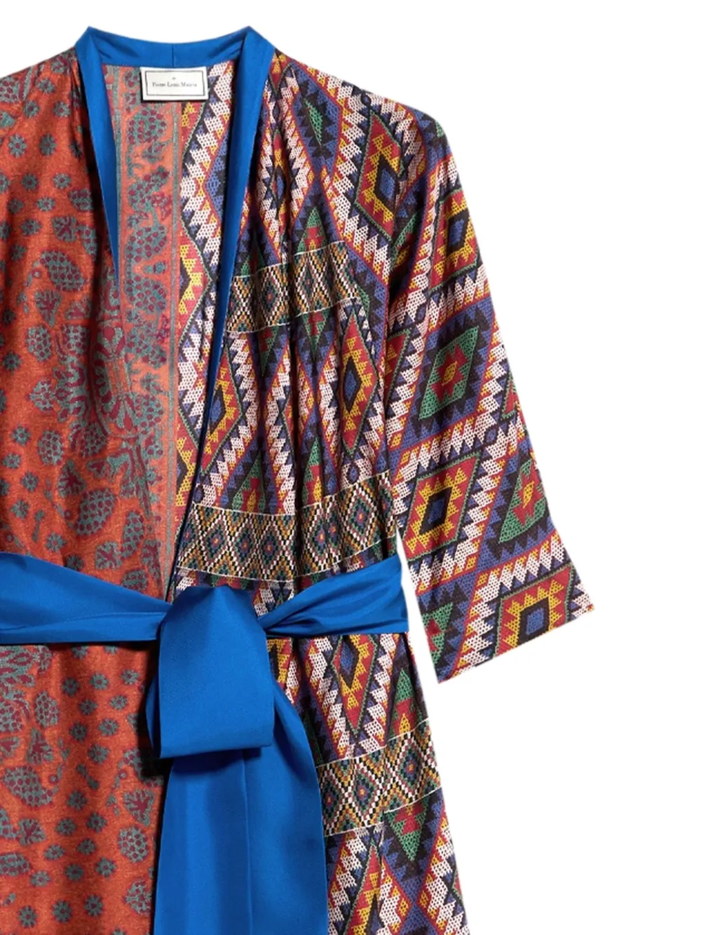 Pierre-Louis Mascia patterned wrap maxi dress Bruin
