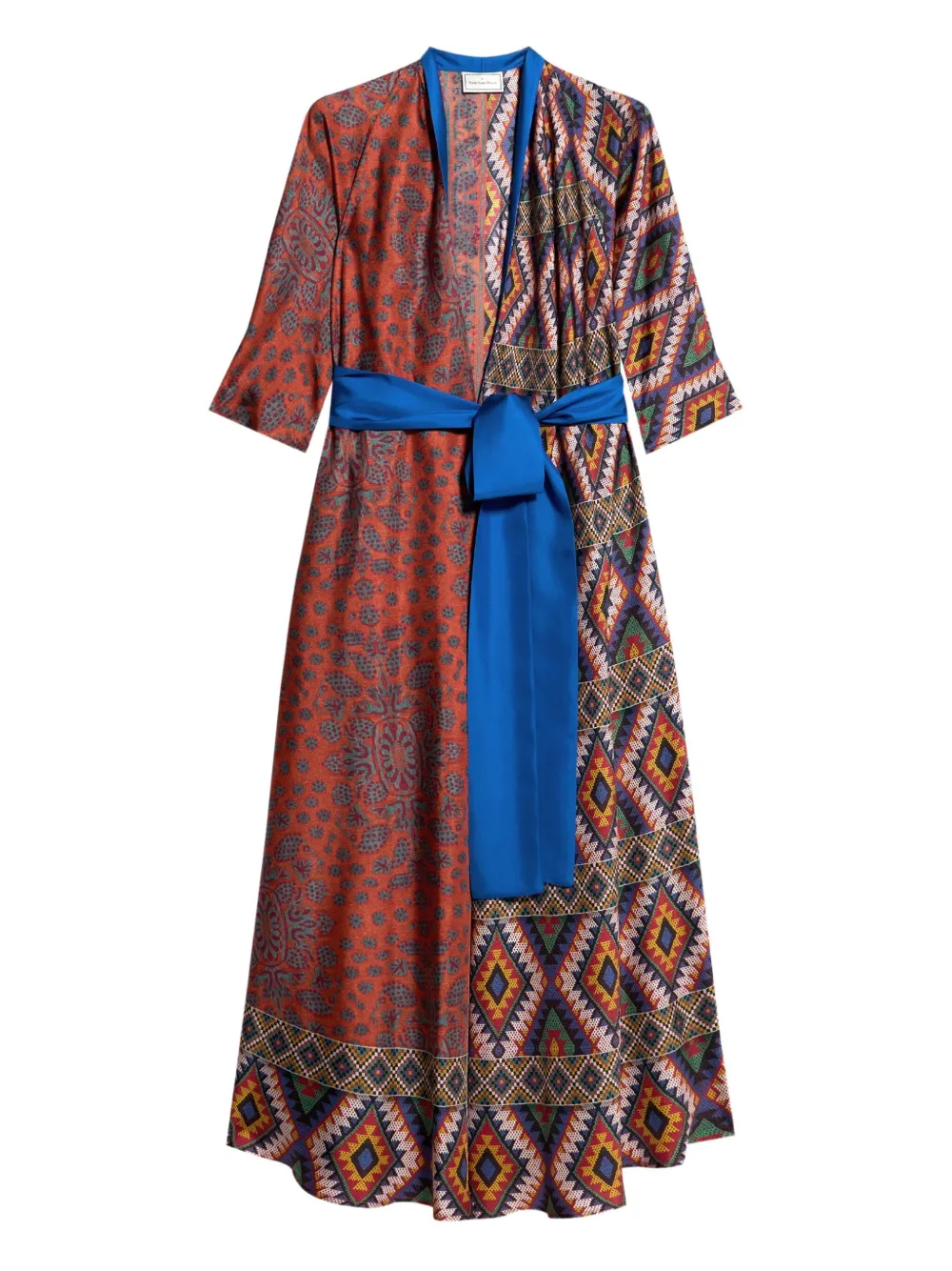 Pierre-Louis Mascia patterned wrap maxi dress Bruin