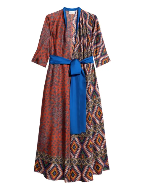 Pierre-Louis Mascia patterned wrap maxi dress
