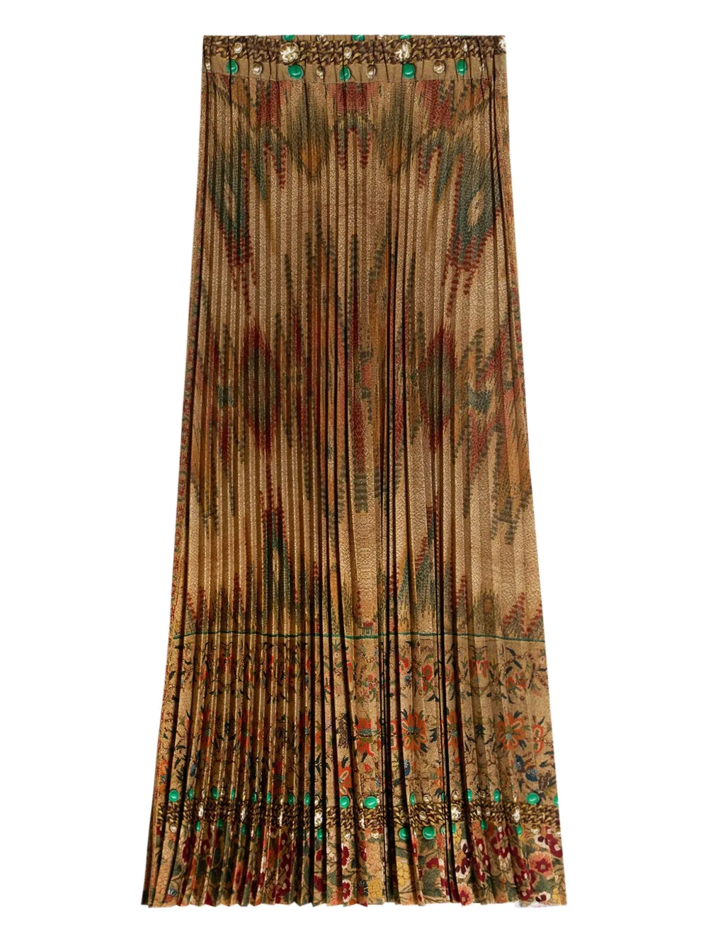 Pierre-Louis Mascia Ceto pleated skirt Beige