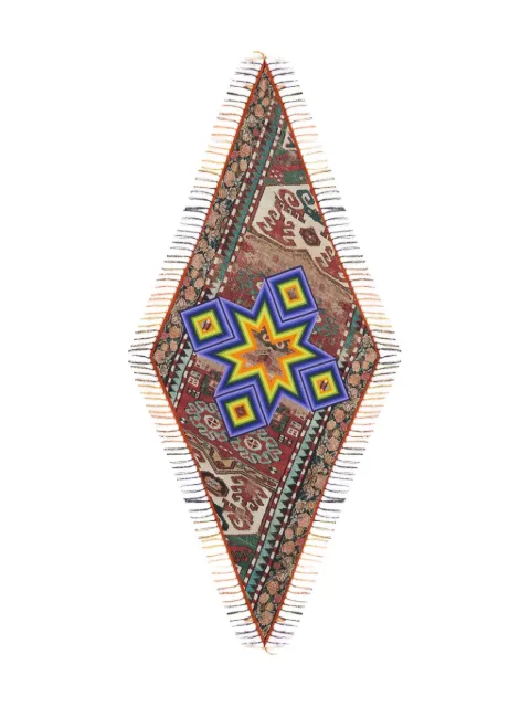 Pierre-Louis Mascia diamond-shaped fringed scarf