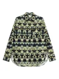 Pierre-Louis Mascia Teslabio geometric-print shirt - Green