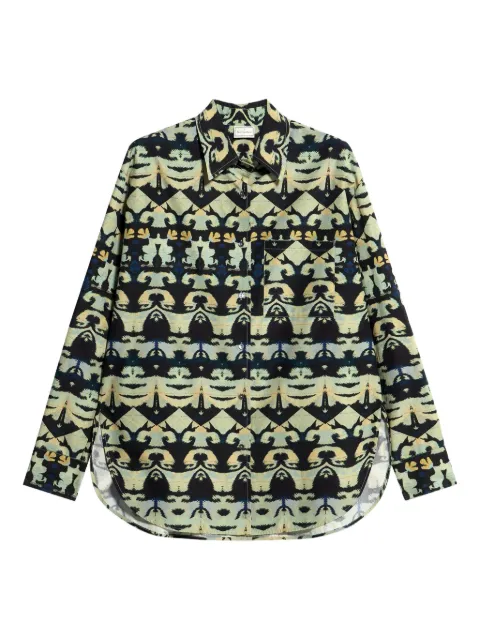 Pierre-Louis Mascia Teslabio geometric-print shirt