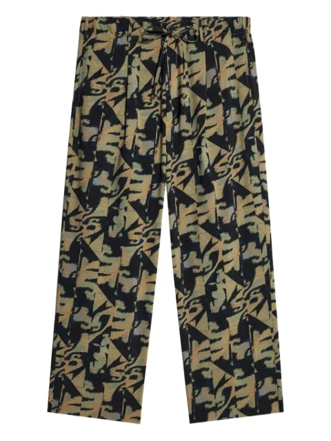 Pierre-Louis Mascia Dylan pleated-front printed trousers
