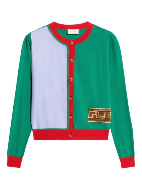 Pierre-Louis Mascia colour-block panelled cardigan
