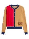 Pierre-Louis Mascia colour-block panelled cardigan - Red