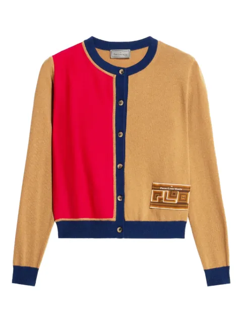 Pierre-Louis Mascia colour-block panelled cardigan