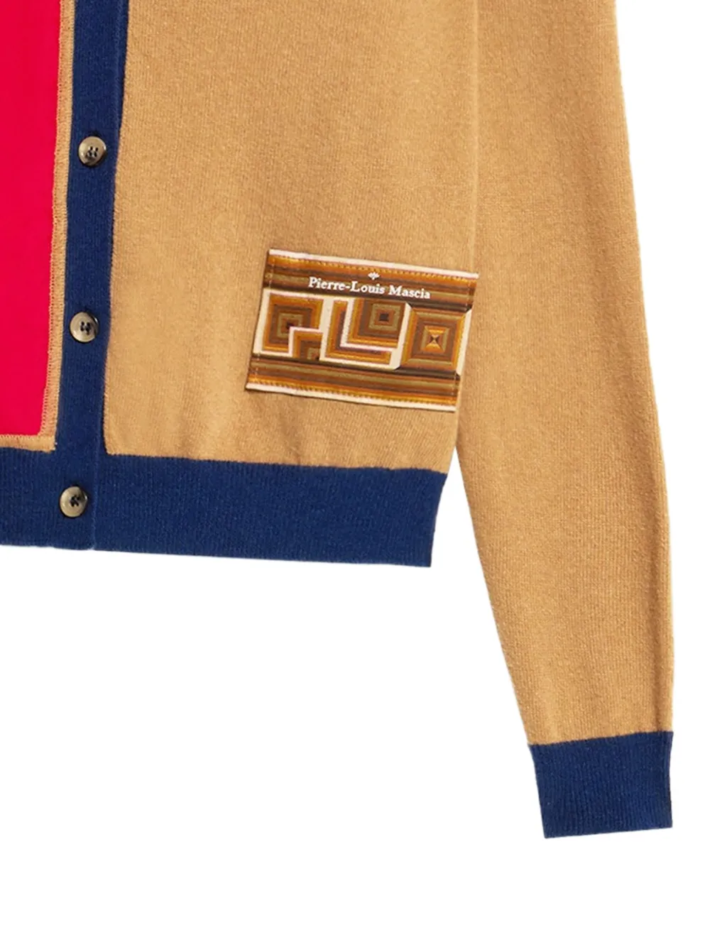 Pierre-Louis Mascia Vest met colourblocking Rood