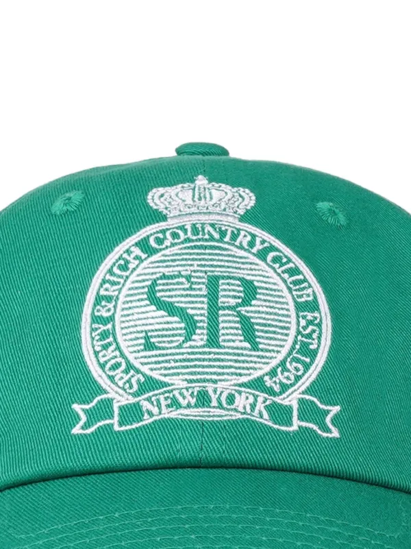 Sporty & Rich エンブロイダリー キャップ | グリーン | FARFETCH JP