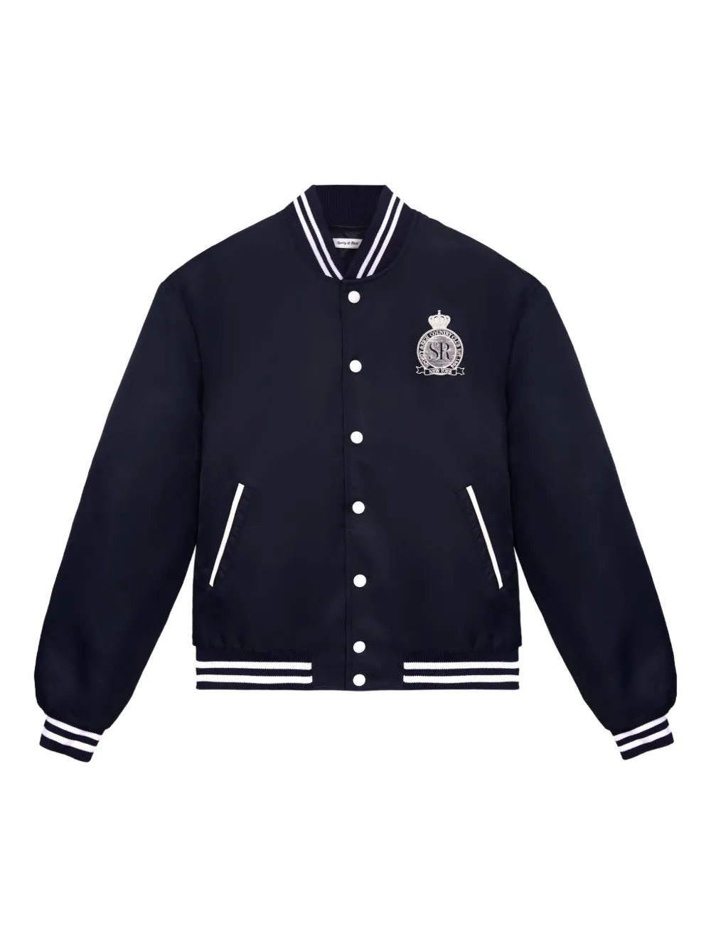 Sporty & Rich Royal Club embroidered bomber jacket | Blue | Image 1