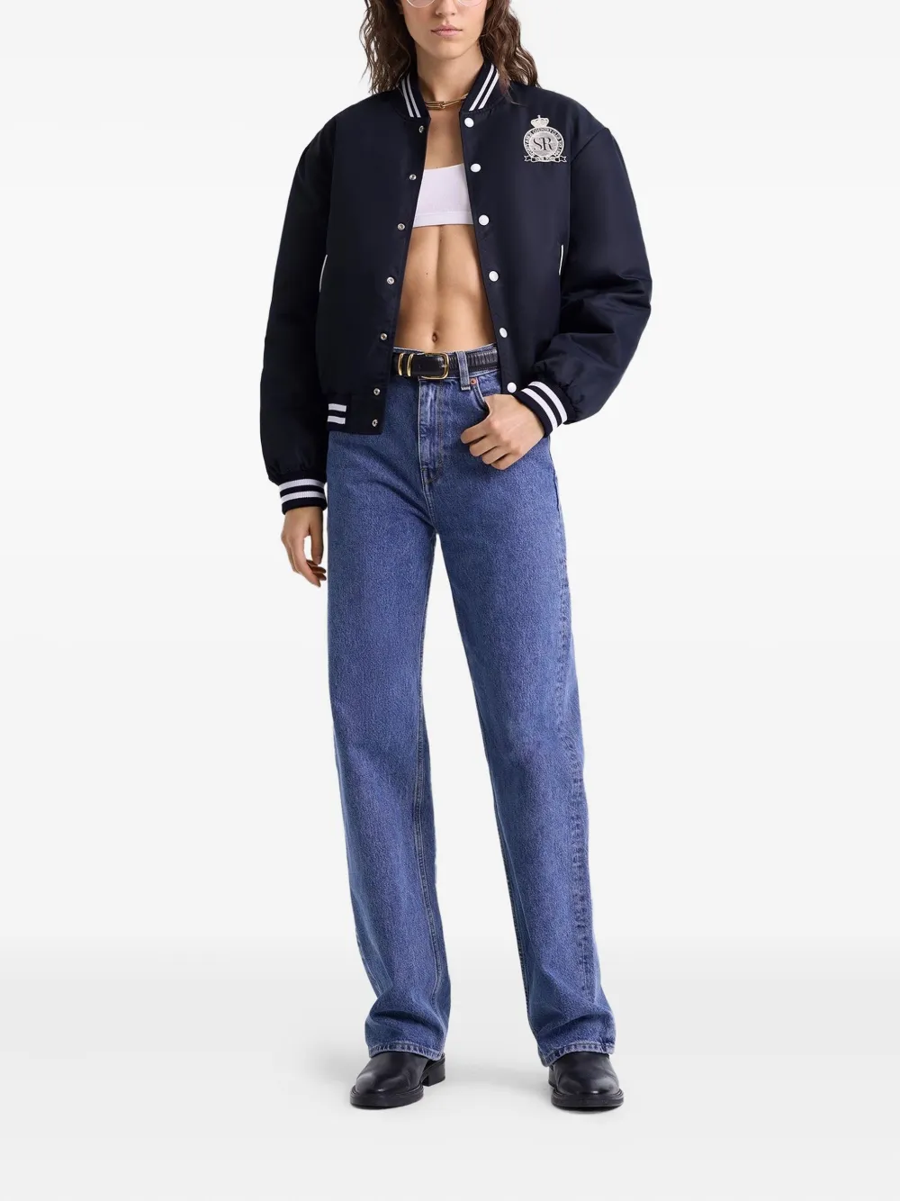 Sporty & Rich Royal Club embroidered bomber jacket | Varsity Jackets | Image 2