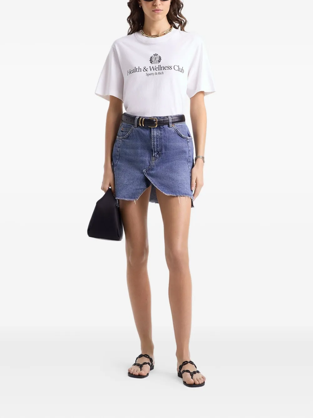Sporty & Rich H&W logo-embellished T-shirt | T-Shirts & Jersey Shirts | Image 2