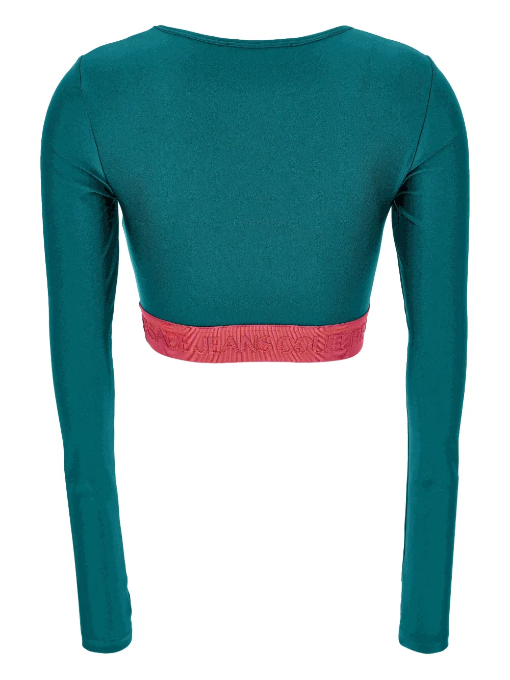 Versace Jeans Couture logo-band longsleeves T-shirt Blauw
