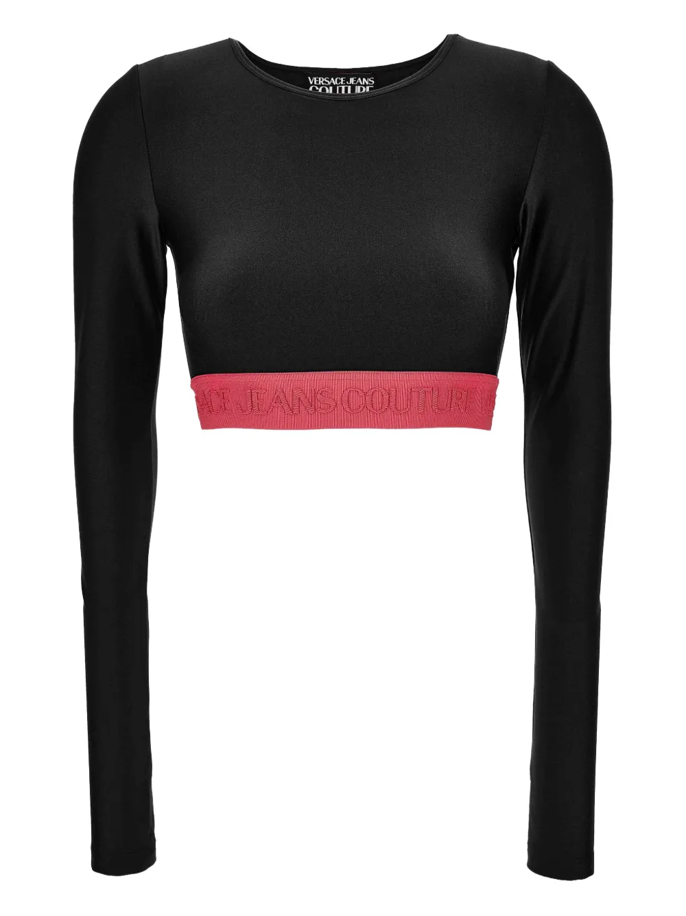 Versace Jeans Couture logo-band long-sleeve T-shirt | Black | Image 1
