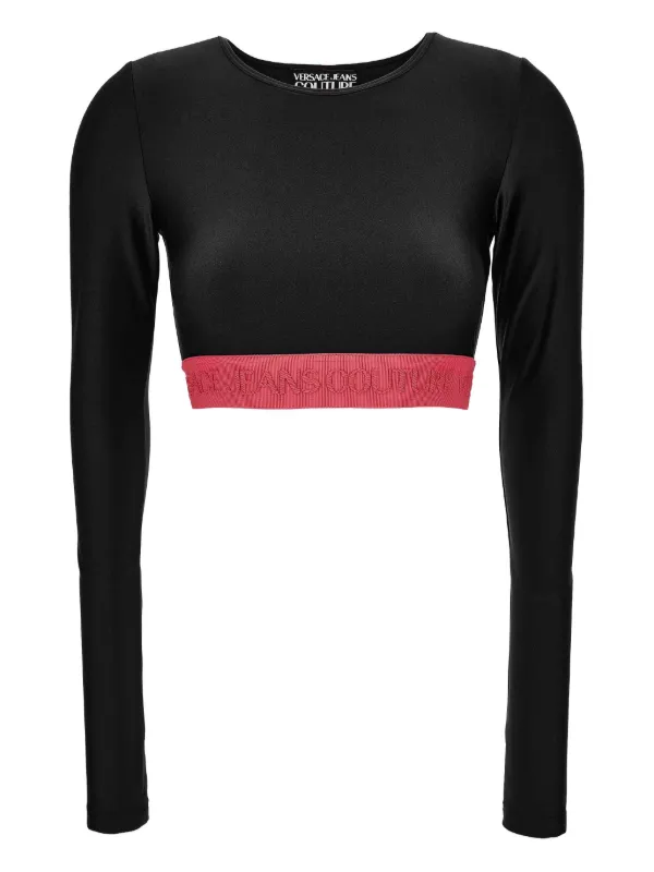 Versace Jeans Couture ロゴ ロングTシャツ | ブラック | FARFETCH JP