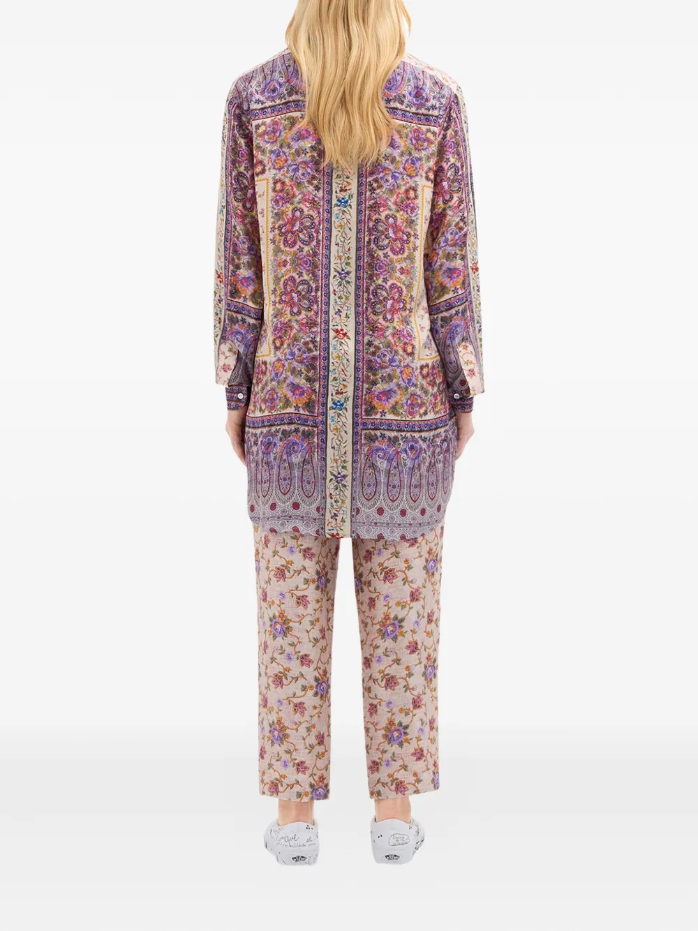 Pierre-Louis Mascia Blouse met bloemenprint Paars