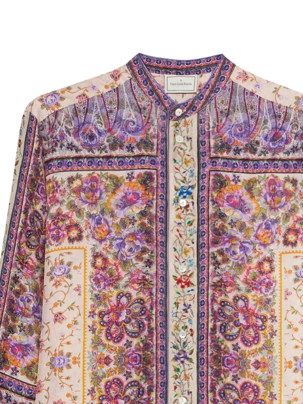 Pierre-Louis Mascia Blouse met bloemenprint Paars