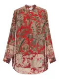 Pierre-Louis Mascia paisley-print shirt - Red