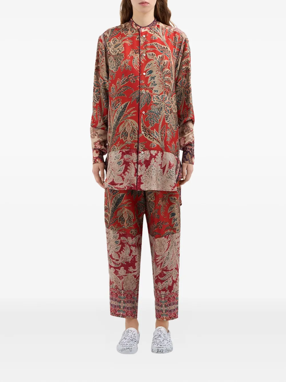 Pierre-Louis Mascia Blouse met paisley-print Rood