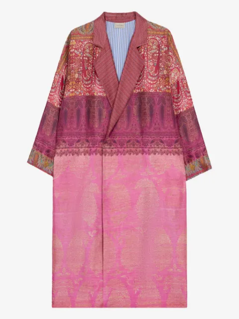 Pierre-Louis Mascia Enekam paisley-print double-breasted coat