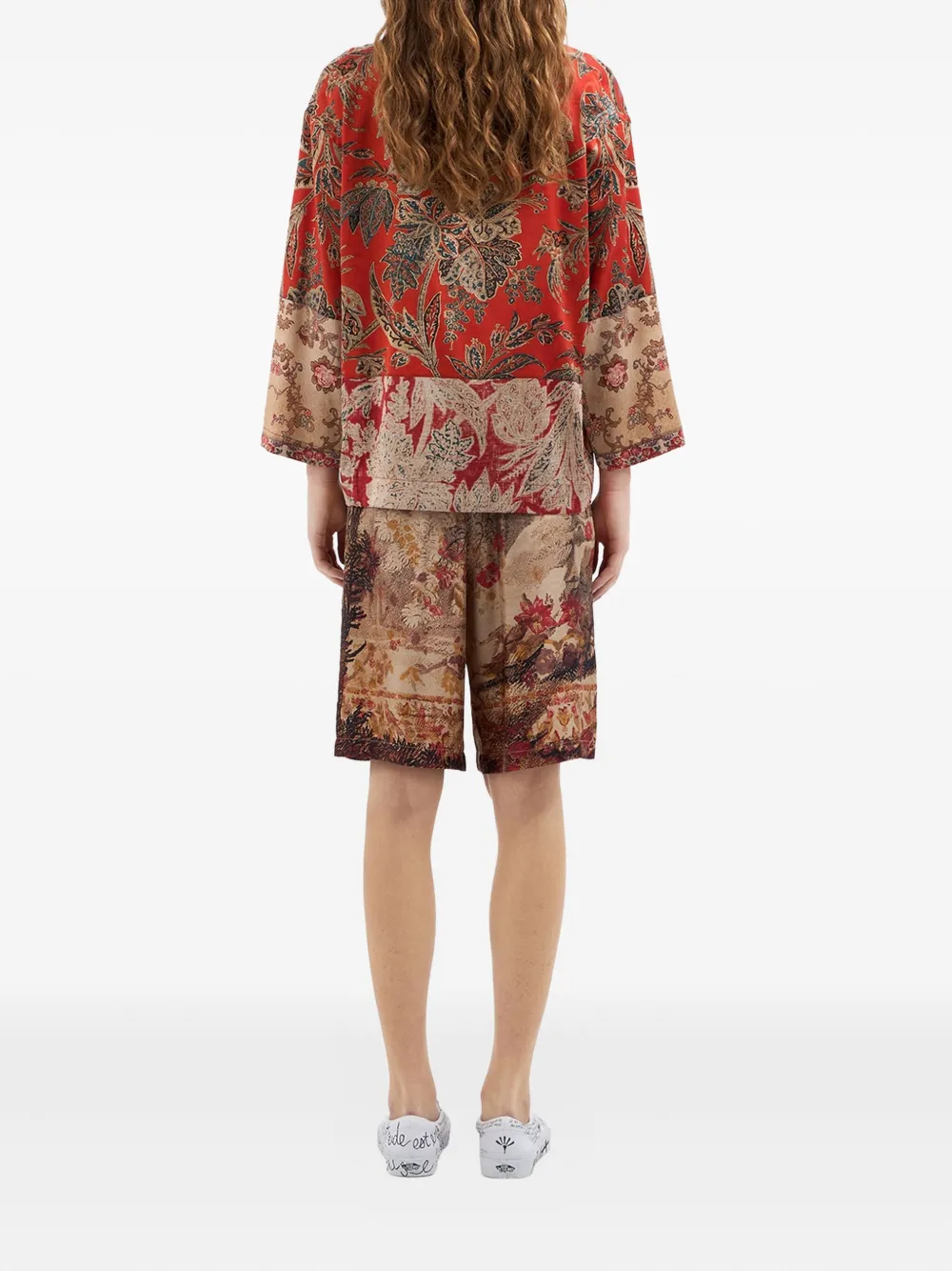 Pierre-Louis Mascia Blouse met vlakken met paisley-print Rood
