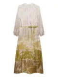 Pierre-Louis Mascia Aloe silk maxi dress - Neutrals