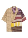 Pierre-Louis Mascia panelled silk shirt - Neutrals