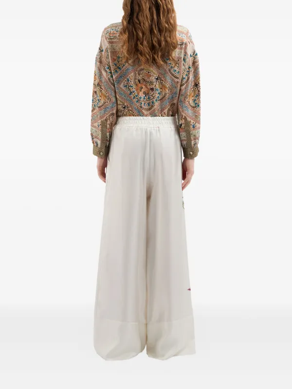パンツ PIERRE LOUIS MASCIA Women Straight Pants ALOEGOTSS PT11903 5 ALOE Trousers Silk in Multicolor | Pierre-Louis Mascia®