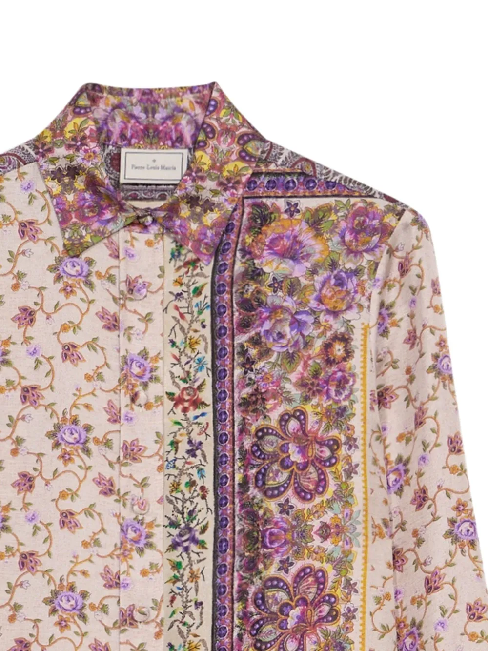 Pierre-Louis Mascia Aloe overhemd met paisley-print Beige